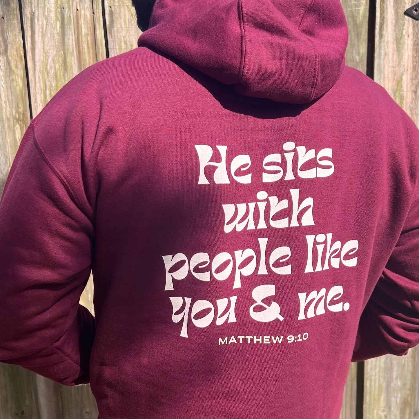 He Sits With  Ppl Like You & Me Hoodie